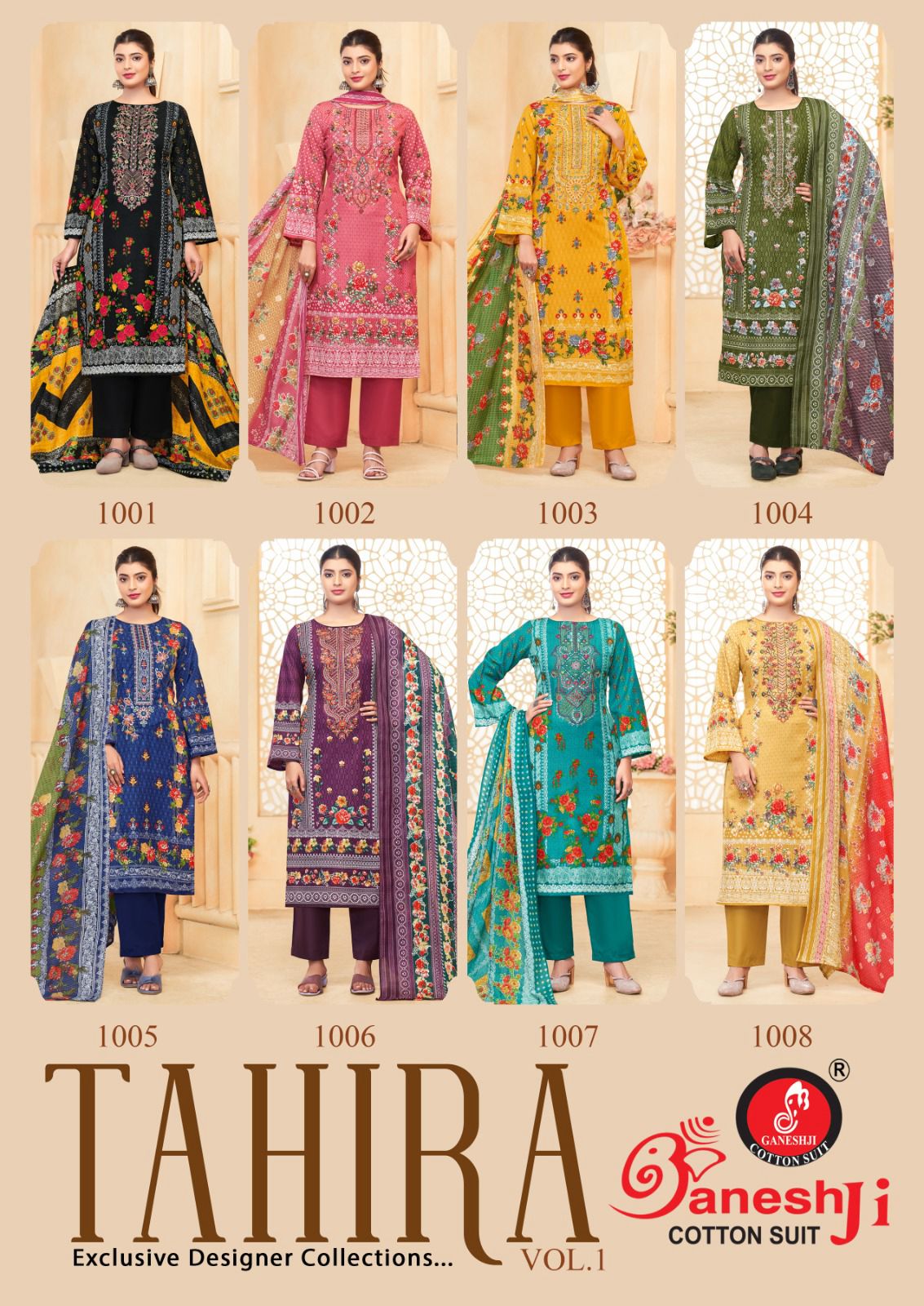Tahira Vol 1 By Ganeshji Cotton Printed Dress Material Orders In India
